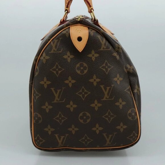 LOUIS VUITTON Monogram V Line Speedy 30 Hand Bag M41533 LV Auth 105968A - Picture 6 of 16